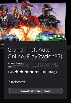 PlayStation 5 Purchased License Games Account for Sale