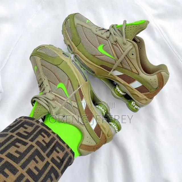 Original Supreme Nike Shox Green
