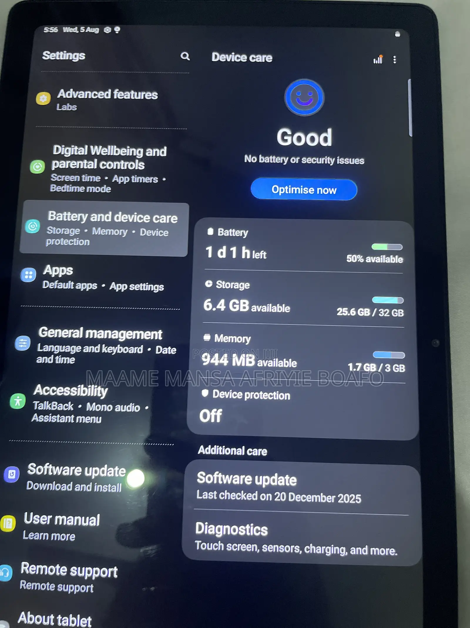Samsung Galaxy Tab A7 10.4 (2022) 32 GB Black