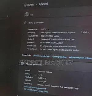 Laptop Dell G15 5525 8GB AMD Ryzen 5 SSD 512GB