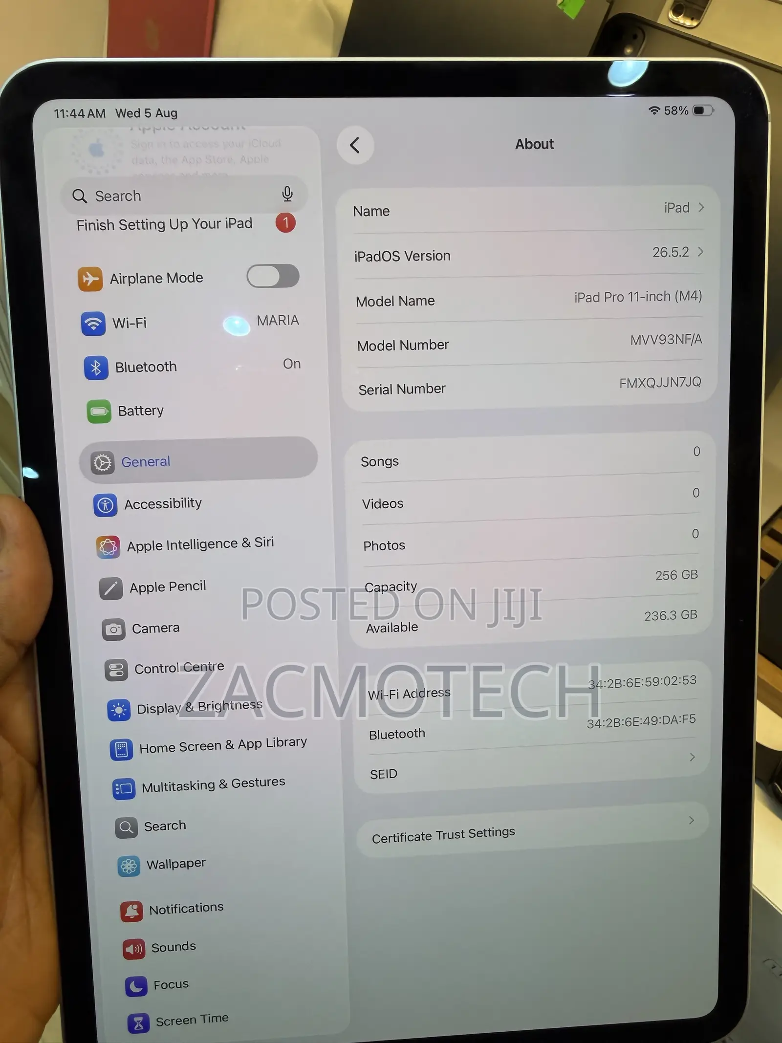 Apple iPad Pro 11 (2024) 256 GB Silver