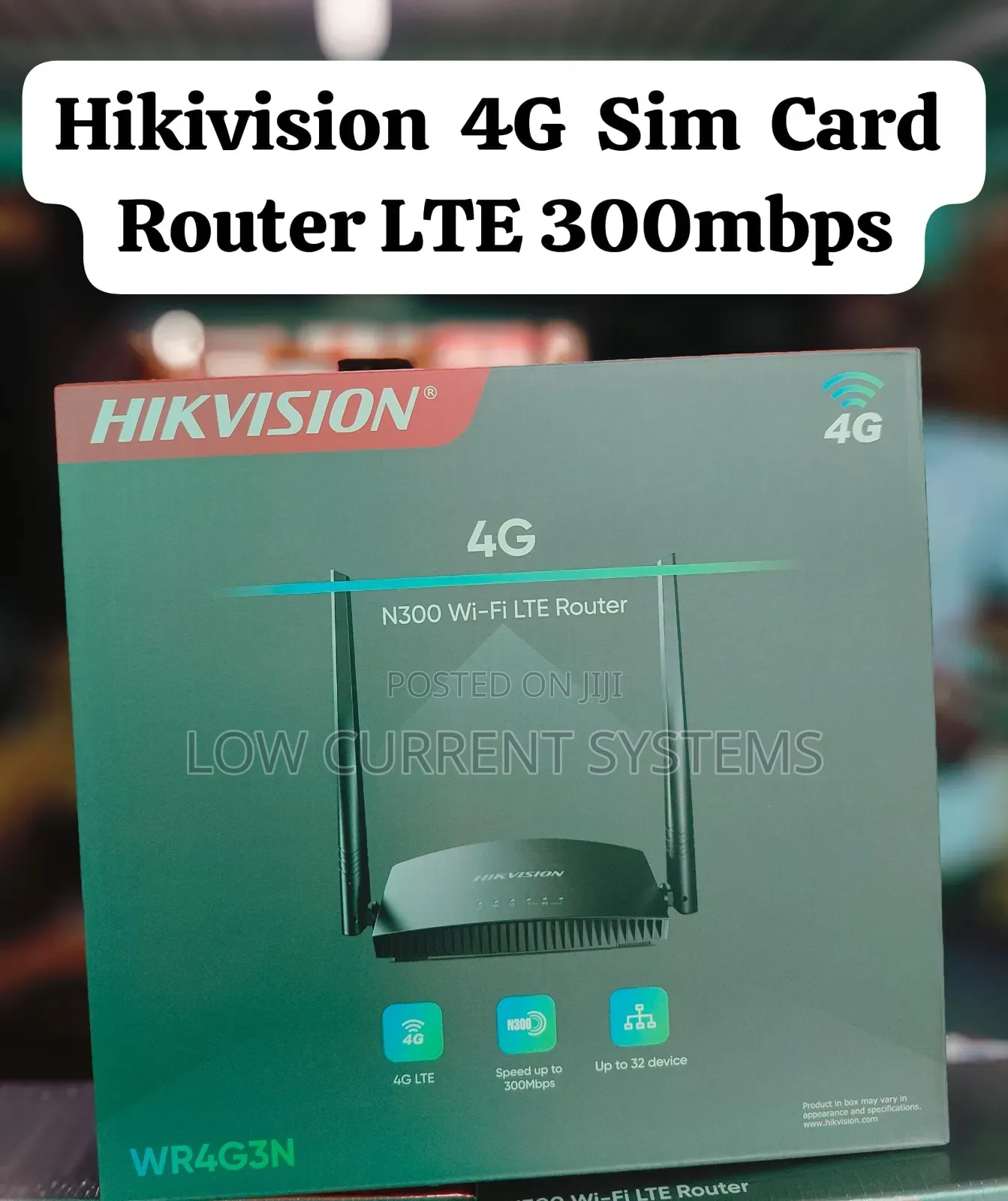 Hikivision 4g Sim Router 300mbps Wireless 4g Router