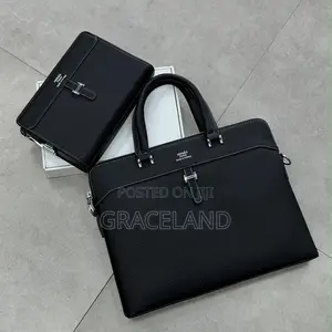 This Is Original Hermes Briefcase 2in1 Pure Leather Suitcases