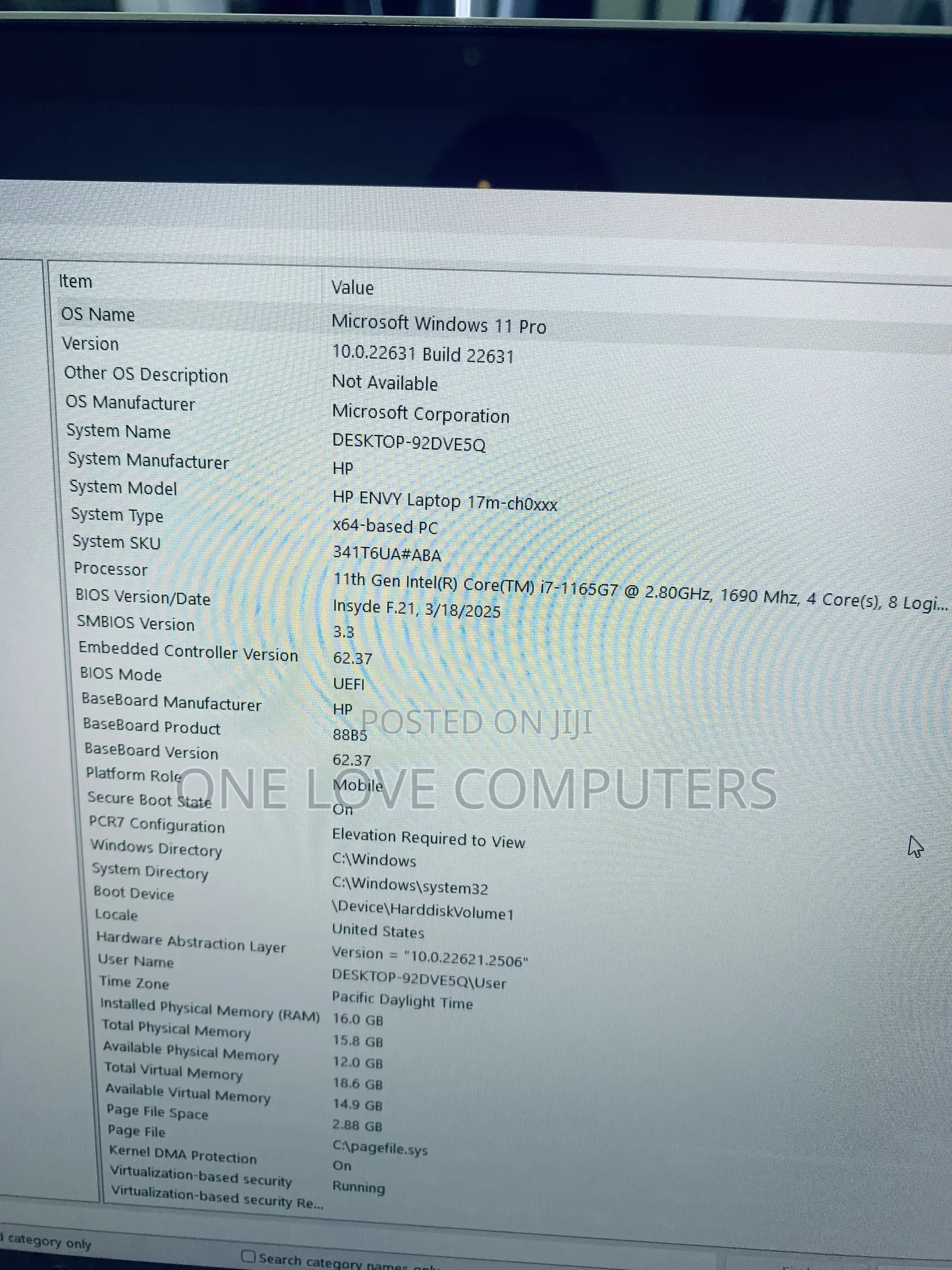 Laptop HP Envy 17 16GB Intel Core i7 SSD 256GB