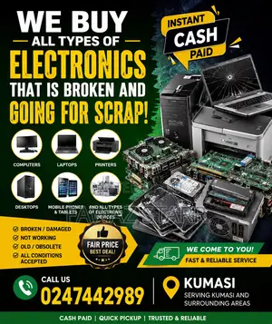 We Buy Broken Scrap Electronics