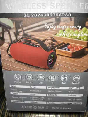 Bluetooth Speaker H at F