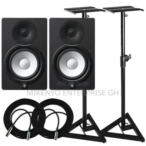 Yamaha HS7 Monitors Stands Amd Audio Cable Package