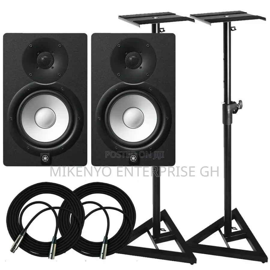 Yamaha HS7 Monitors Stands Amd Audio Cable Package
