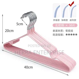 10 Pieces Non-Slip Metal-Core Hangers