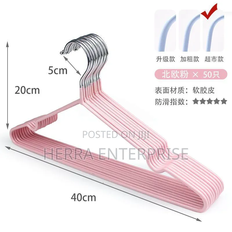 10 Pieces Non-Slip Metal-Core Hangers