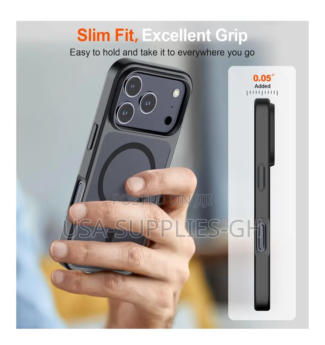 iPhone 17 Pro Max Magnetic Phone Case With Screen Protector, From USA