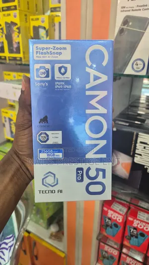 New Tecno Camon 50 Pro 256 GB Black