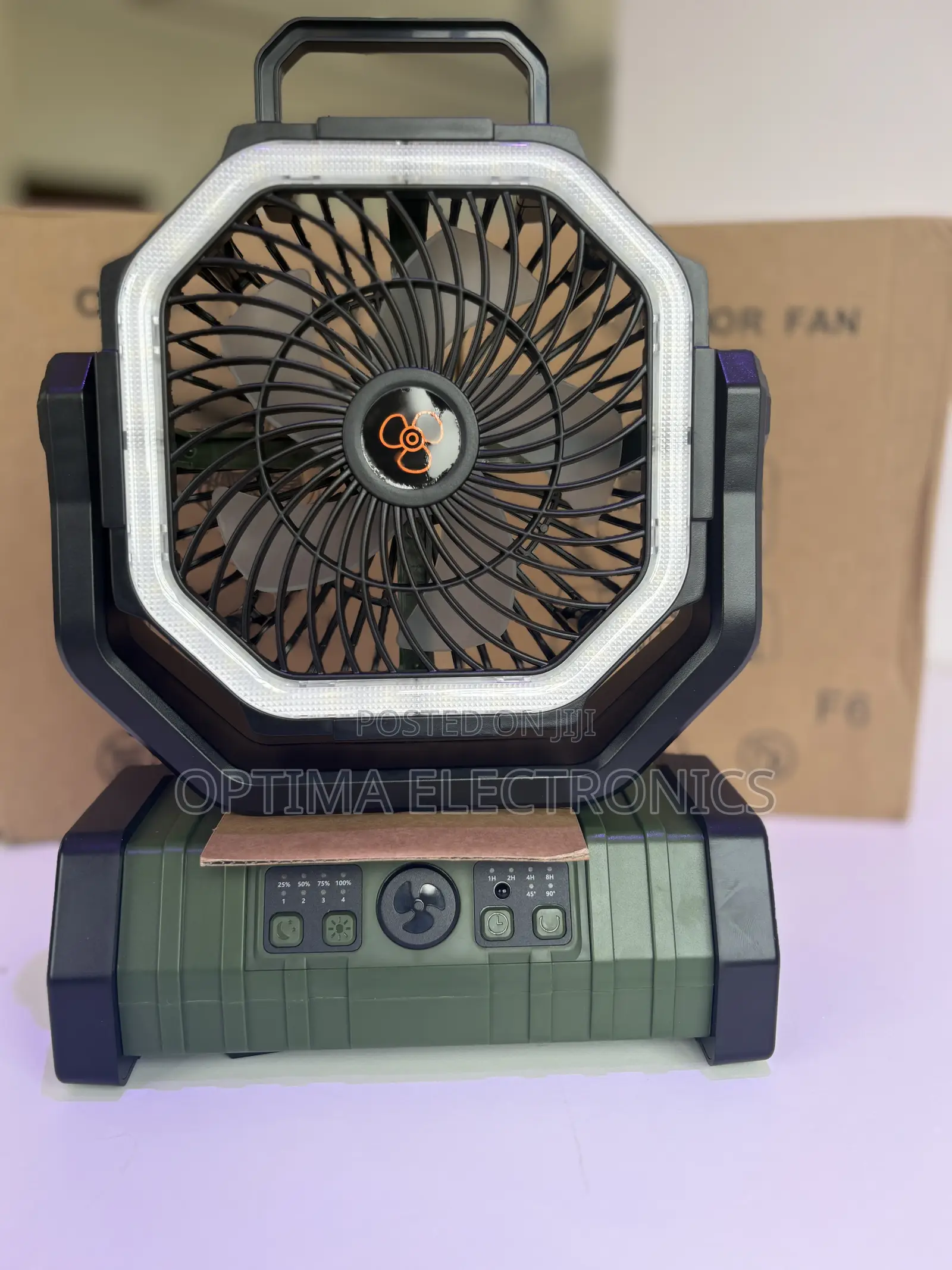 F6 Portable Camping Rechargeable Fan
