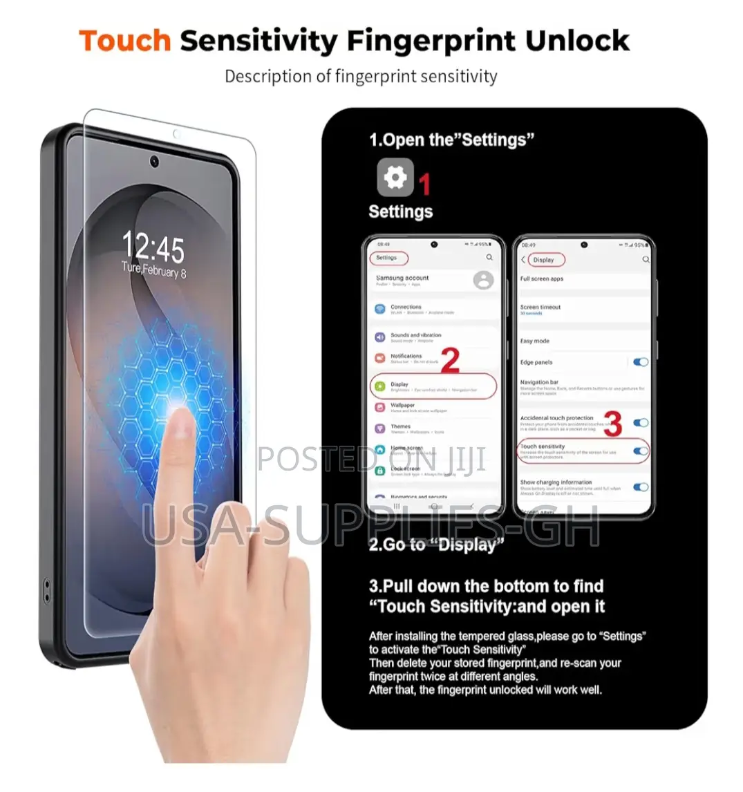 Samsung Galaxy S26 Ultra Phone Case With Screen Protector From USA