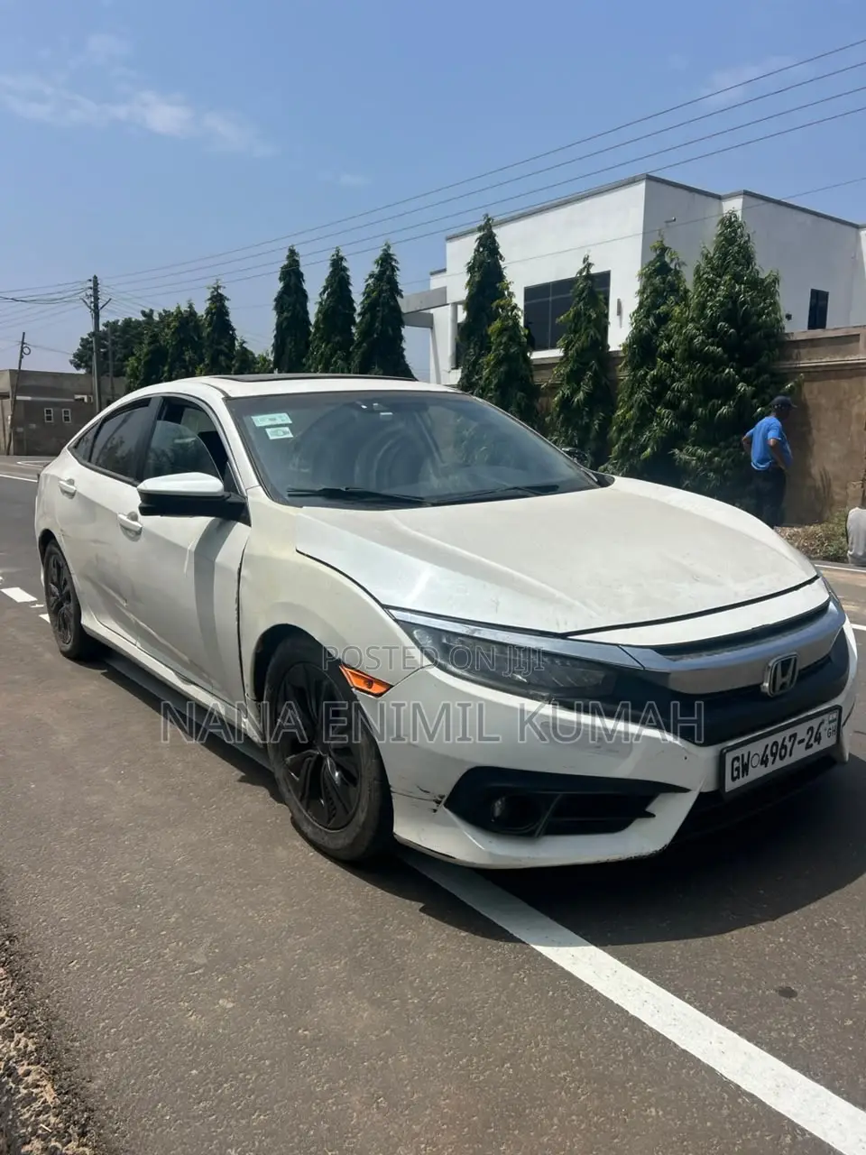 Honda Civic EX-L 4dr Sedan (1.5L 4cyl) 2017 White