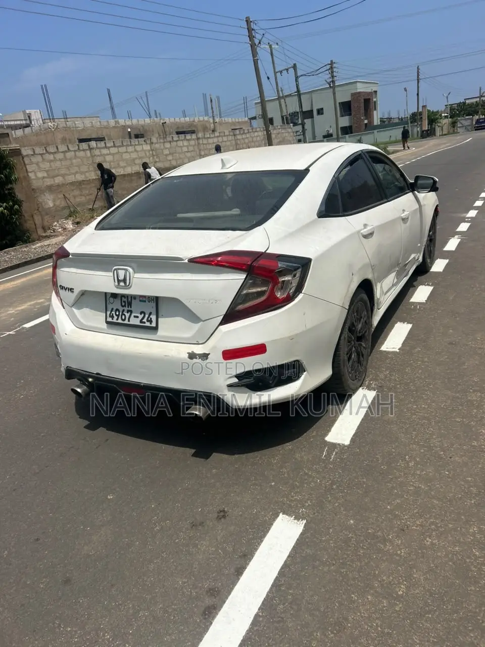 Honda Civic EX-L 4dr Sedan (1.5L 4cyl) 2017 White