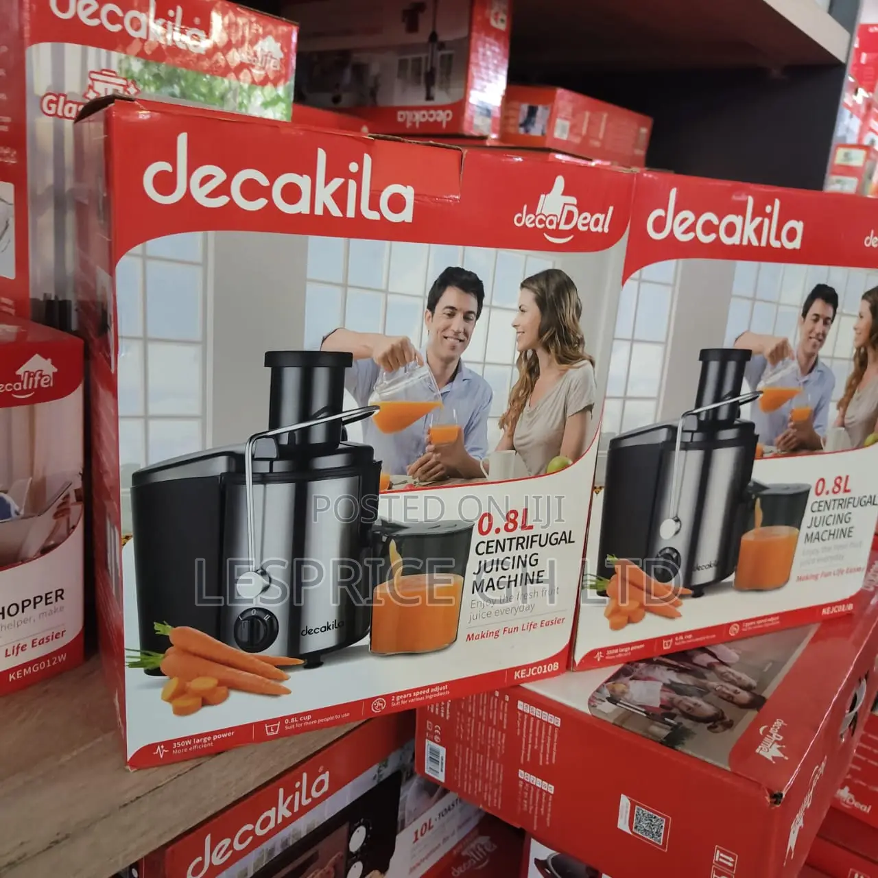 Promo Promo on Our New 0.8L Centrifugal 350W Juicer From Decakila