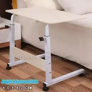 Adjustable Mobile Laptop Desk With Rolling Wheels