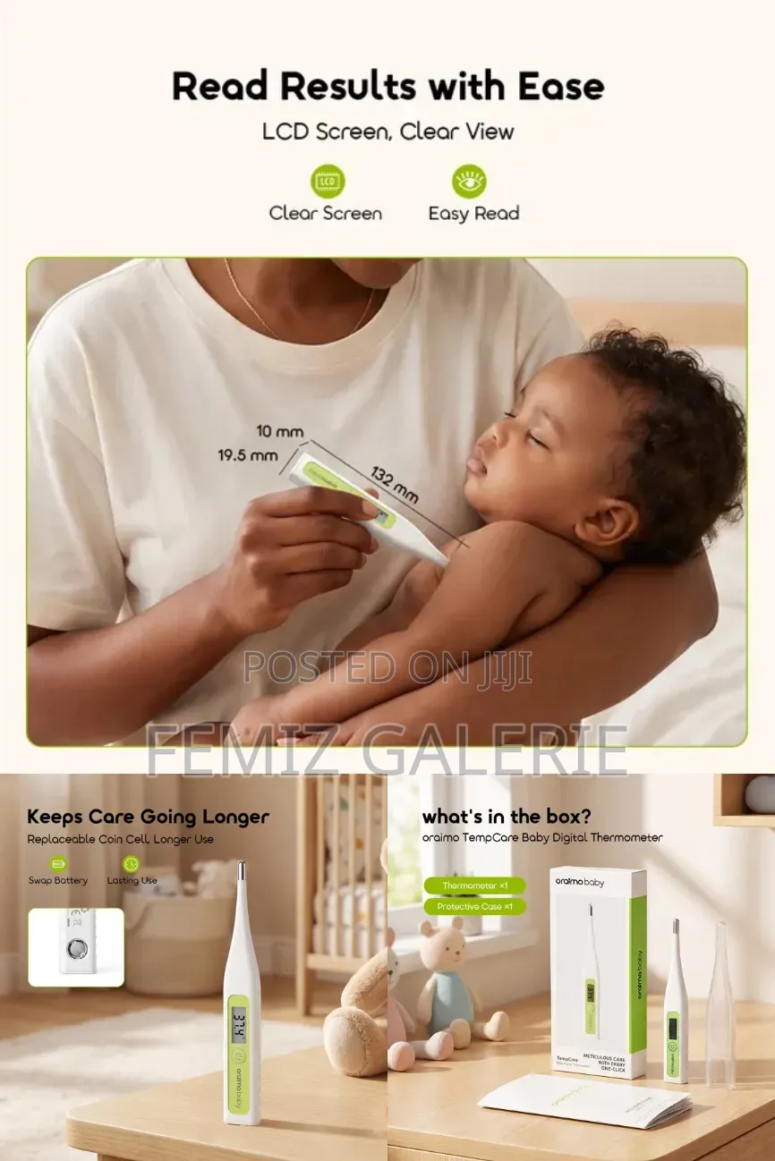 Oraimo TempCare LCD Screen Baby Digital Thermometer