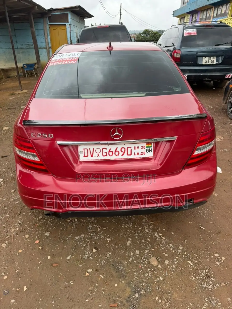 Mercedes-Benz C250 2013 Red