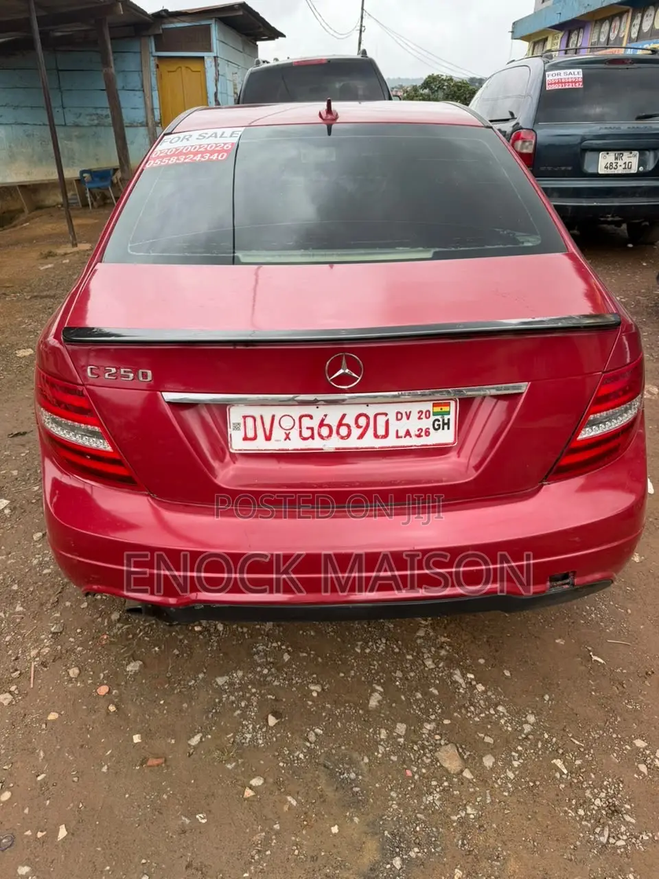 Mercedes-Benz C250 2013 Red