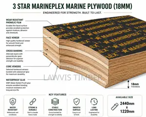 3 Star Marineplex Marine Plywood | 18 Mm | Waterproof