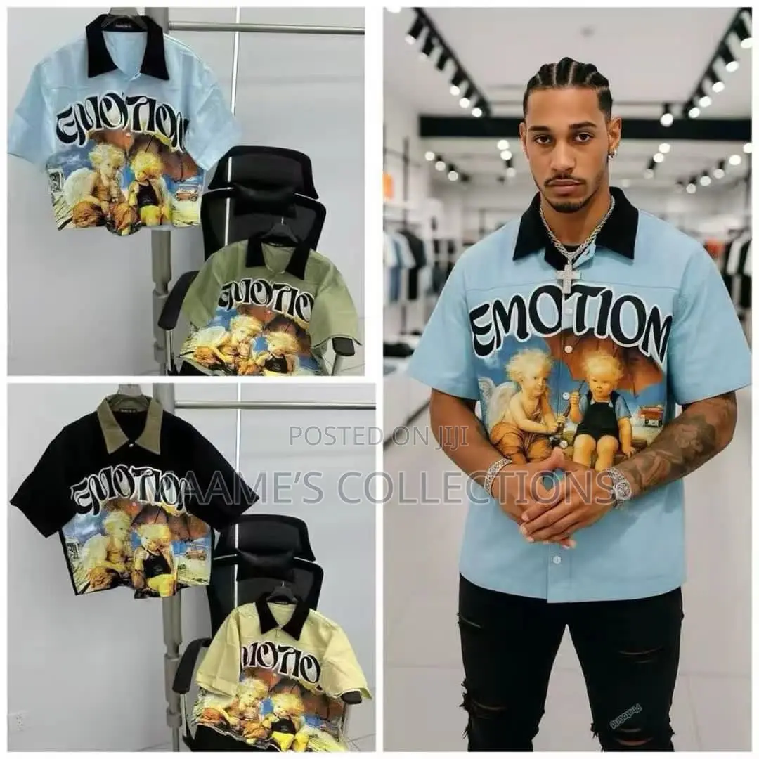 Men’s Premium Printed Short Sleeve Shirts -Different Designs Colours