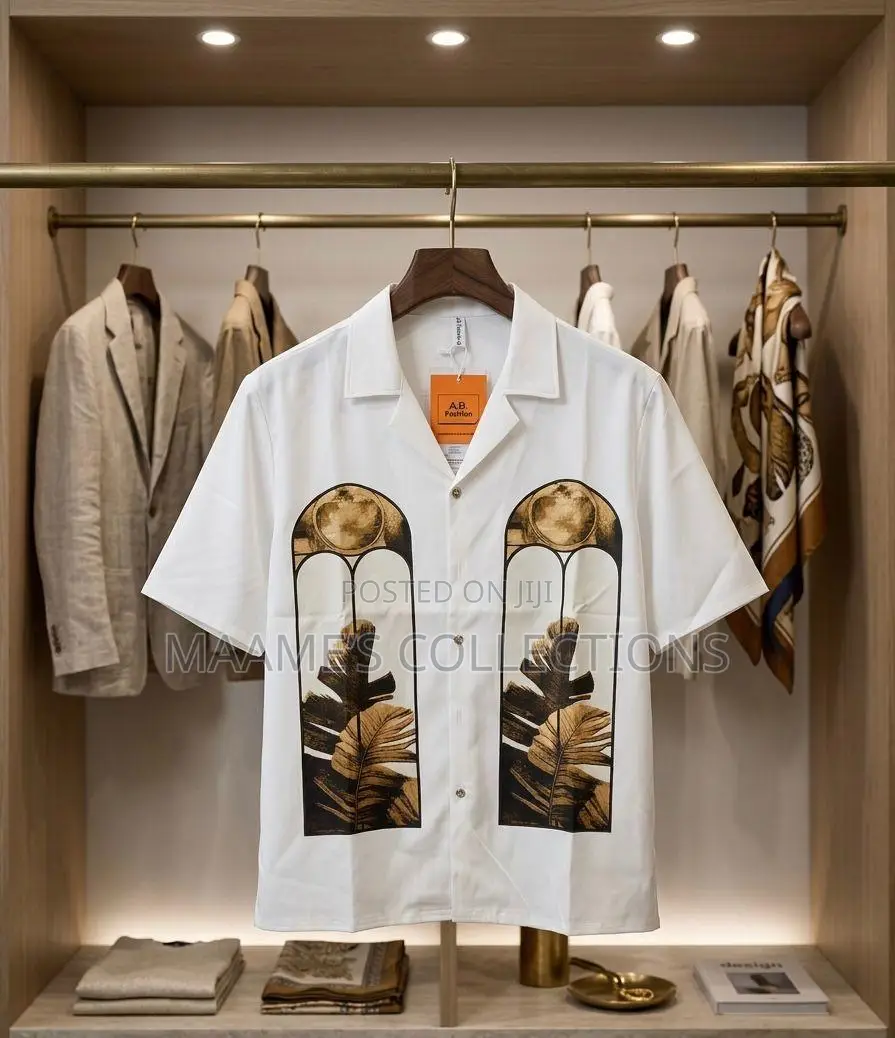 Men’s Premium Printed Short Sleeve Shirts -Different Designs Colours