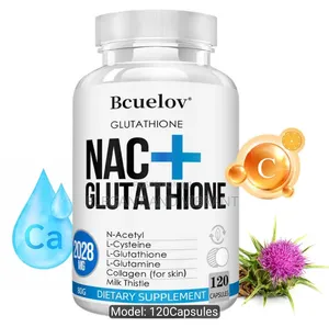 Nac + Glutathione Advanced Skin Formula 2028mg 120 Caps With Collogen