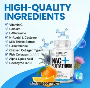 Nac + Glutathione Advanced Skin Formula 2028mg 120 Caps With Collogen