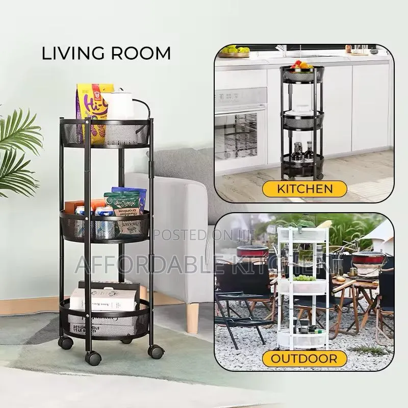 3 Tier Trolley Rack