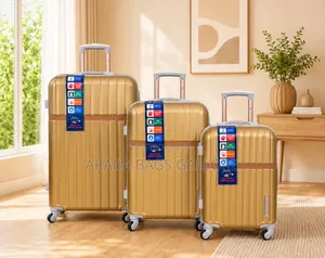 3sets Turkish Anti Crack Unbreakable Travelling Suitcases.