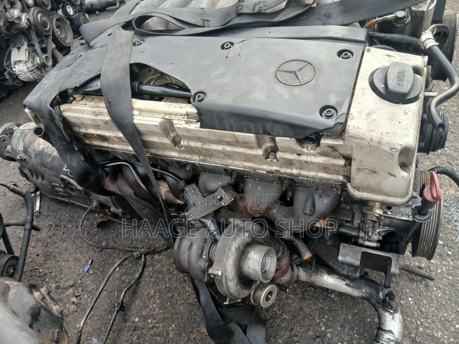Mercedes-Benz W210 1999 OM606 TD Turbo Engine Assembly