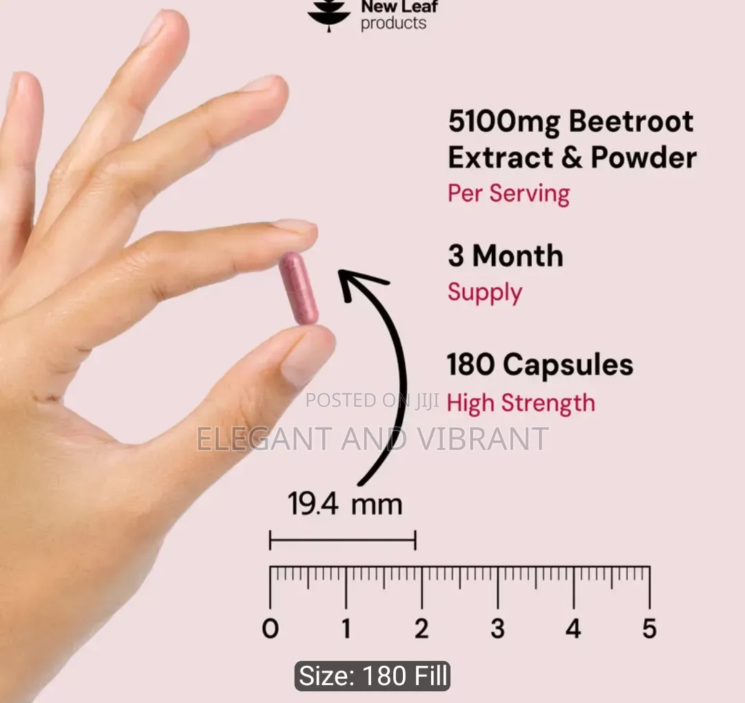 Beetroot Capsules 5100mg,120 Capsules High Strength