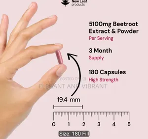 Beetroot Capsules 5100mg,120 Capsules High Strength