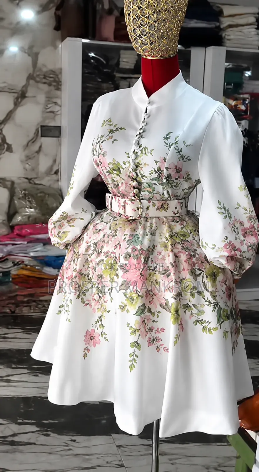 Ladies Dress Floral Straight Dress