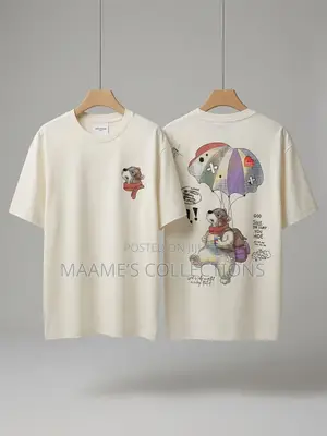 Men’s Graphic Print Short Sleeve T-Shirt – Front Back Design