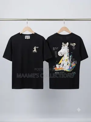 Men’s Graphic Print Short Sleeve T-Shirt – Front Back Design