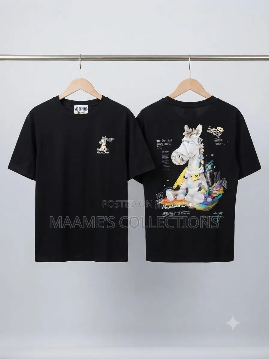 Men’s Graphic Print Short Sleeve T-Shirt – Front Back Design