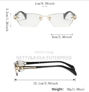 Unisex Rimless Reading Glasses