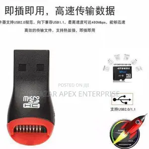 SD Card Reader - Black/Red