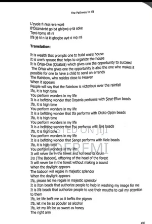 The Pathway to Ifá Religion