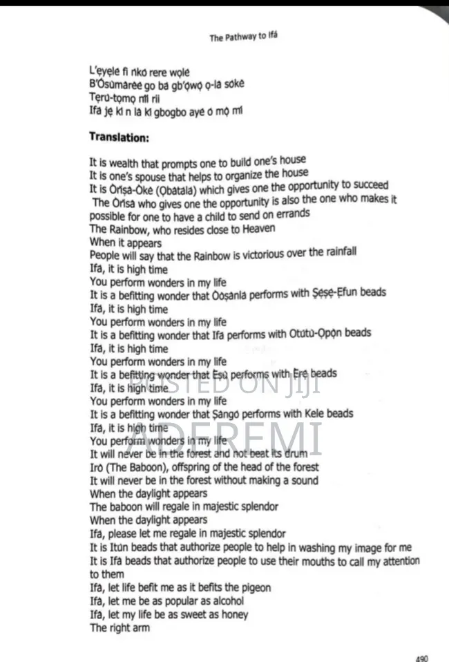 The Pathway to Ifá Religion