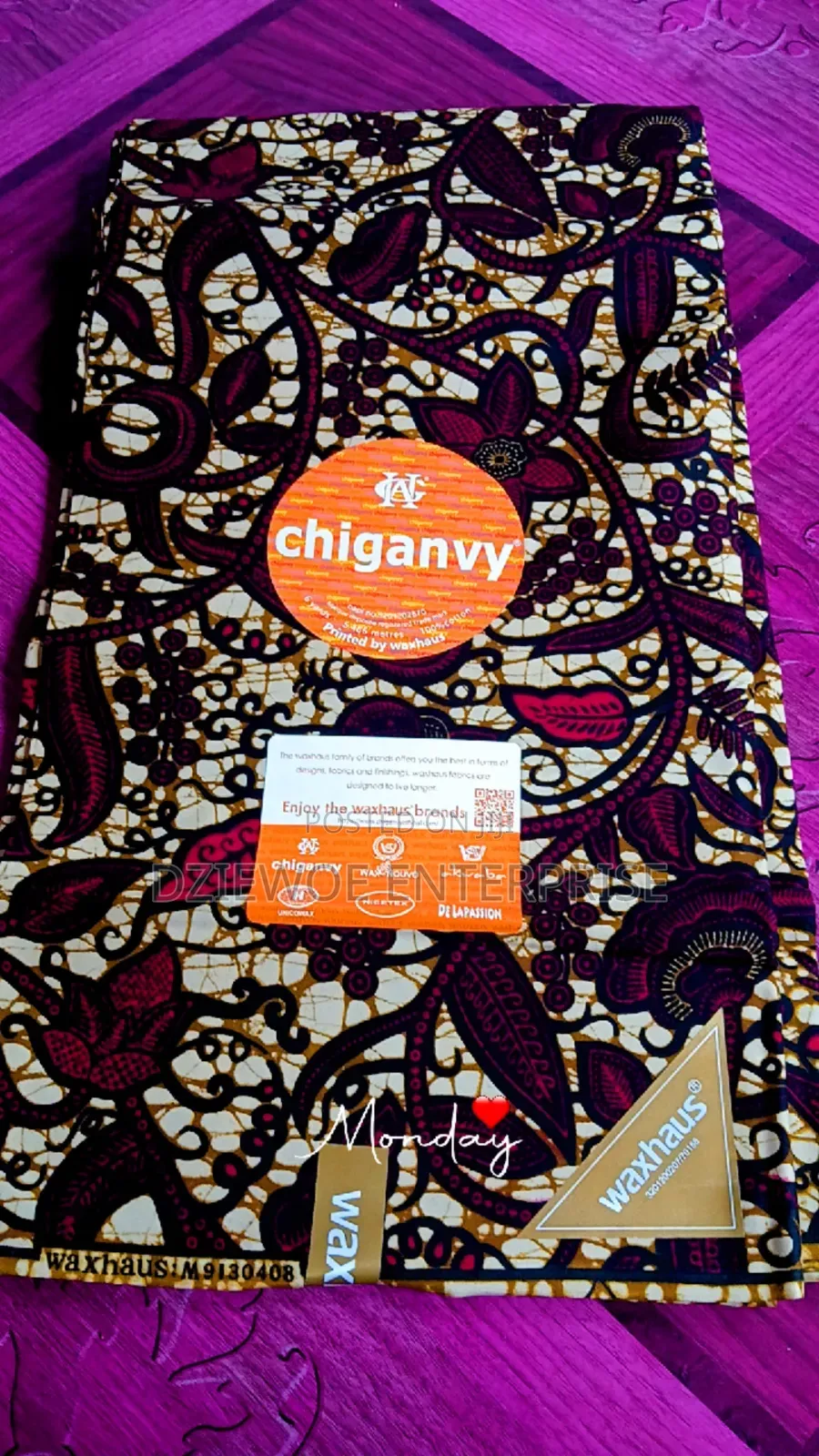 Quality Hitarget and Chganvy Wax Print