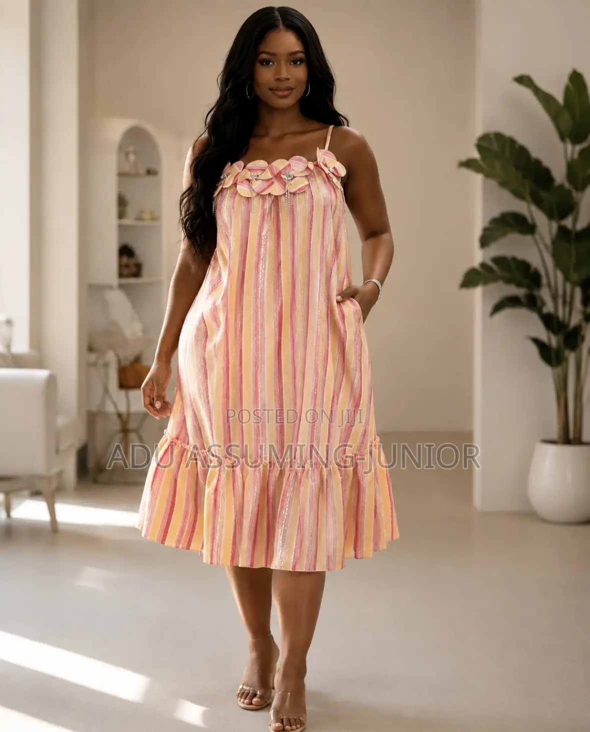 Elegant Women’s Floral Maxi Dress – Beautiful Ladies Fashion Dress