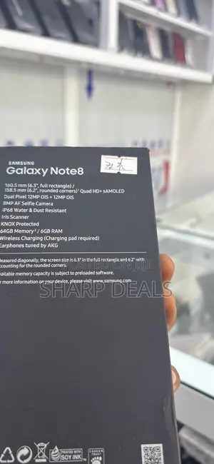 New Samsung Galaxy Note 8 64 GB Black