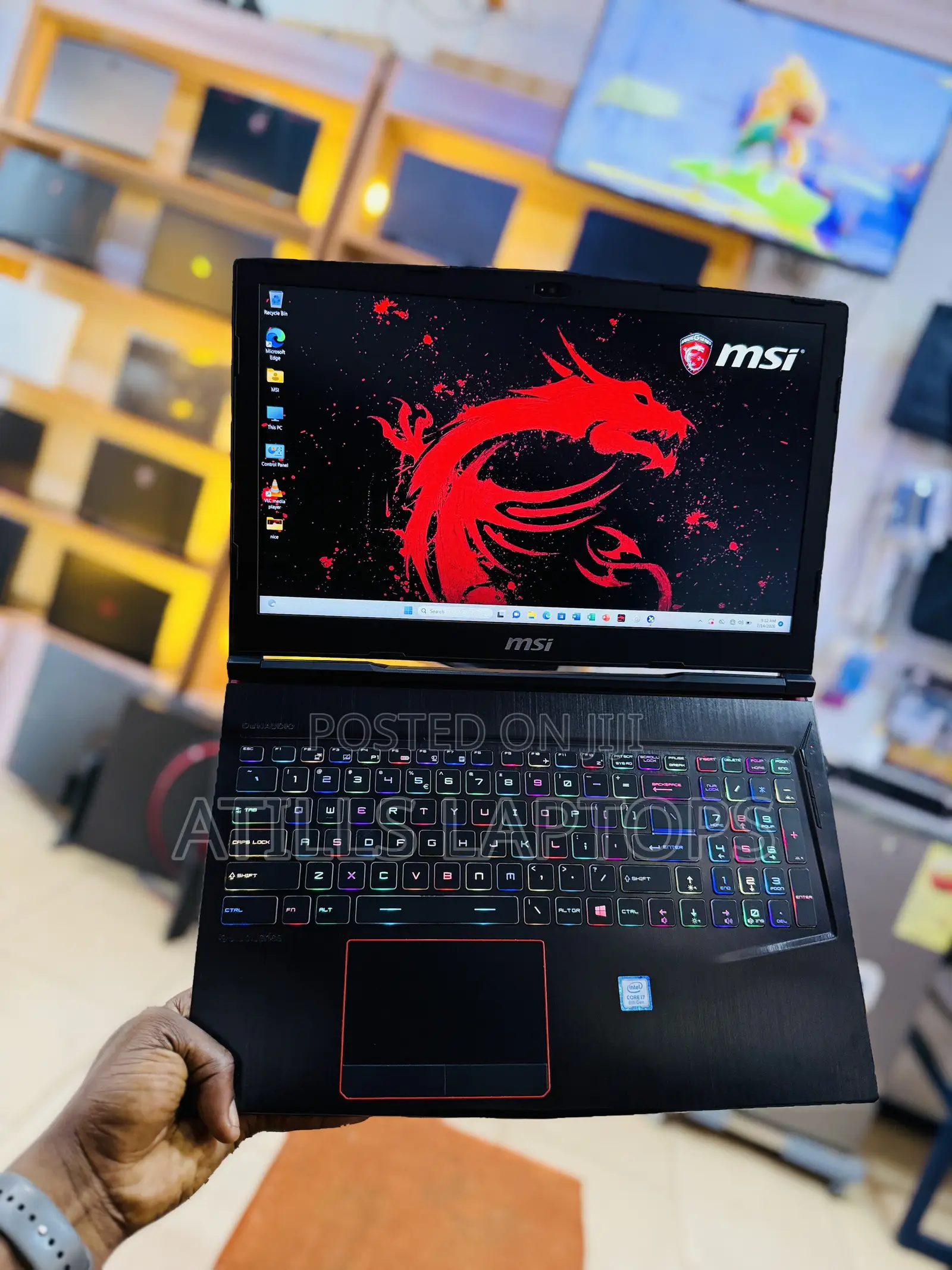 Laptop MSI GE63 7RD Raider 16GB Intel Core i7 SSD 1.5T