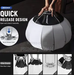 NEEWER 26"/65cm Lantern Softbox, Quick Release 360°, Bowens Mount