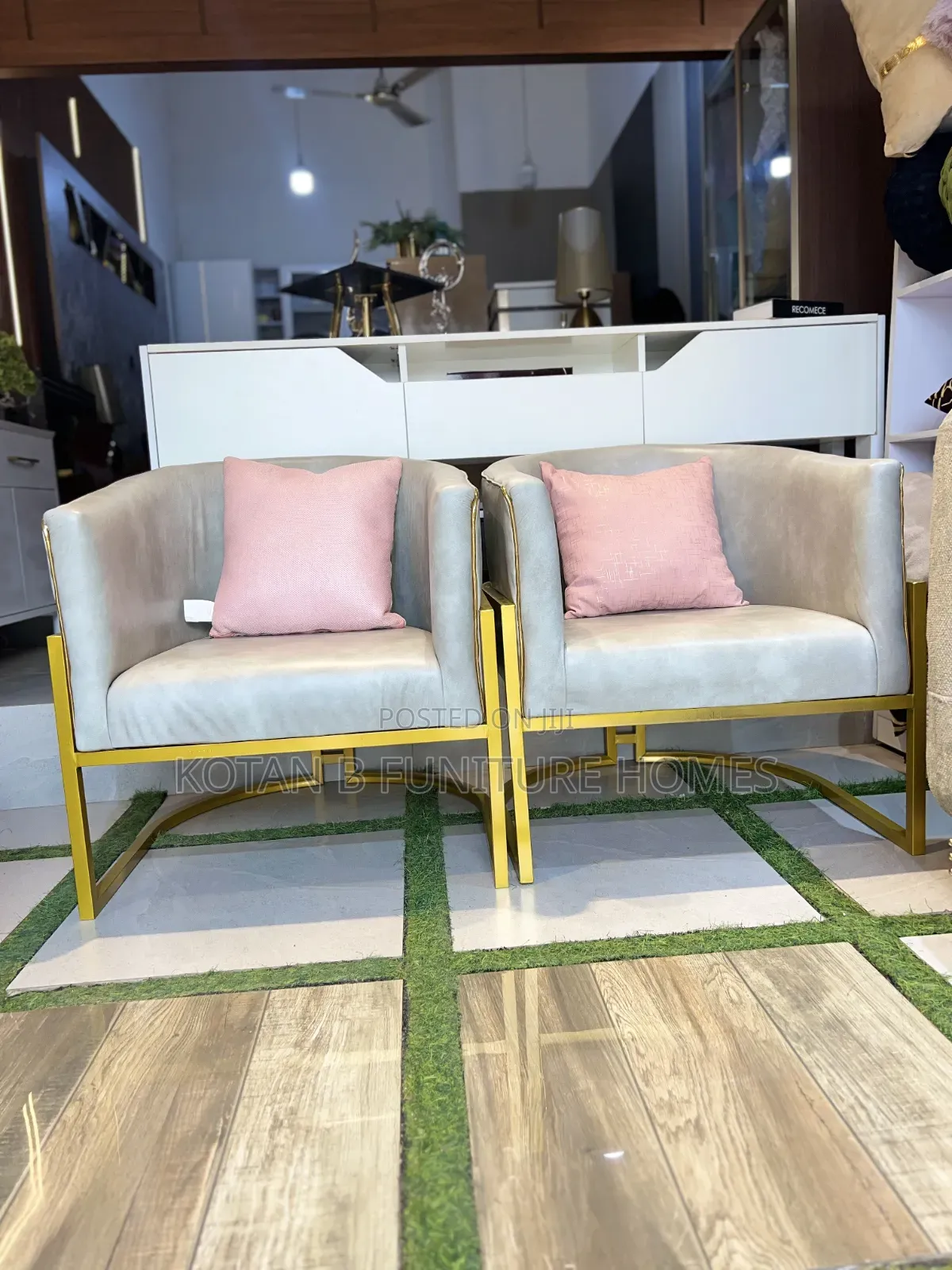 Luxe Gold Accent Chair