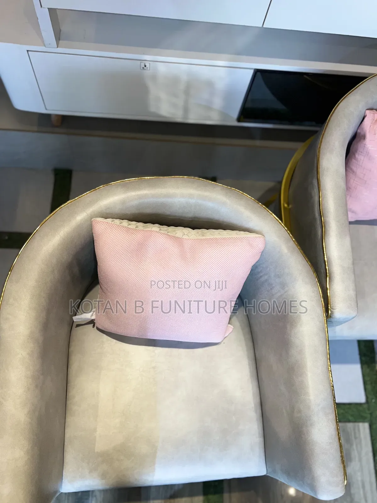Luxe Gold Accent Chair